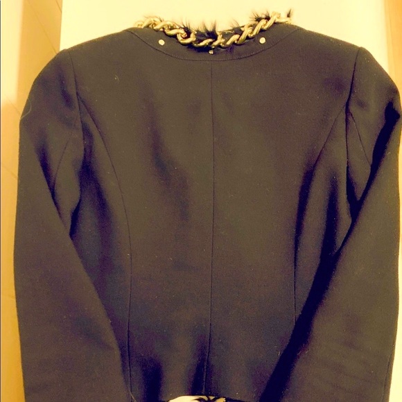 Vintage Black jacket Elisabeta Franchi , 3/4 of sleeves, Size XS - Picture 3 of 3